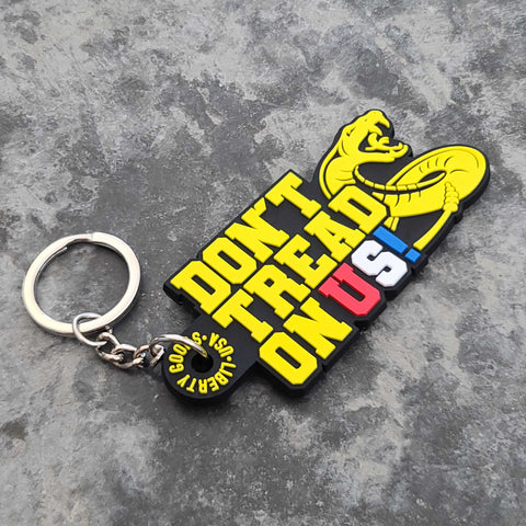 DON´T TREAD ON US! Double Sided Keychain