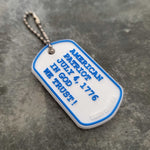 PATRIOT DOG TAG Double Sided Keychains