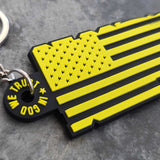 DON´T TREAD ON US! Double Sided Keychain
