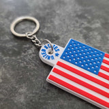 PROUD PATRIOT Double Sided Keychain
