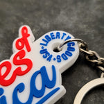 BABES OF AMERICA Double Sided Keychain